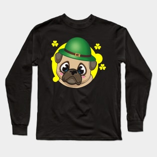 pug lovers Gift st patricks day Long Sleeve T-Shirt